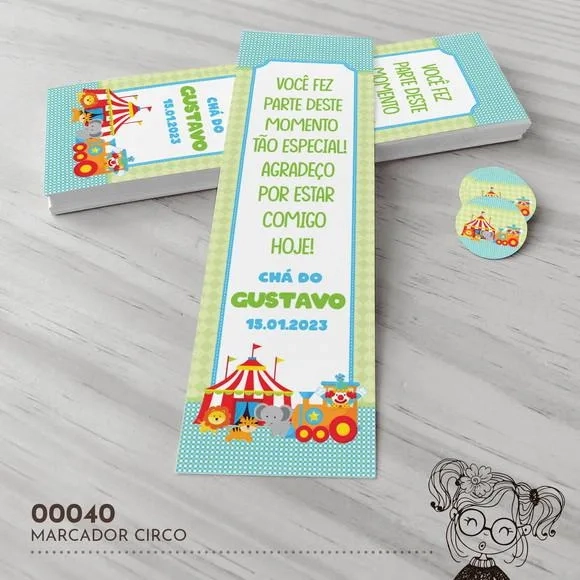 Marcador de Livro Circo - 00040
