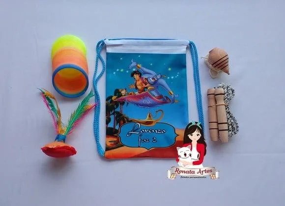 Mochila Boa Infância Tema Aladin