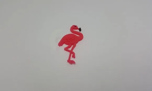 Aplique Flamingo Emborrachado de 5cm