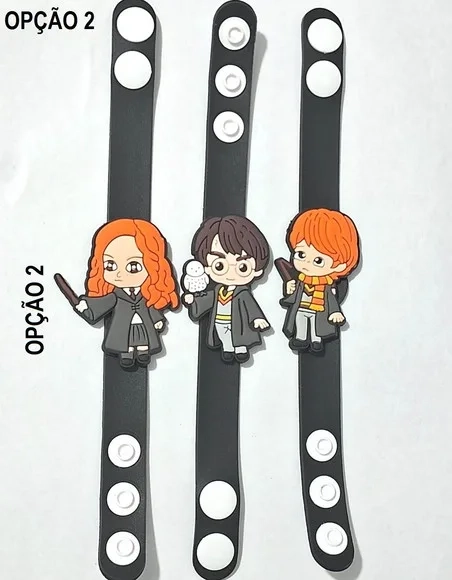 Pulseira Harry Potter Emborrachado 19cm Pacotes com 3 Peças