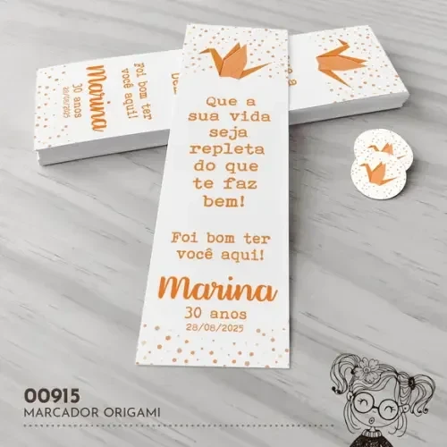 Marcador de Livro Origami - 00915