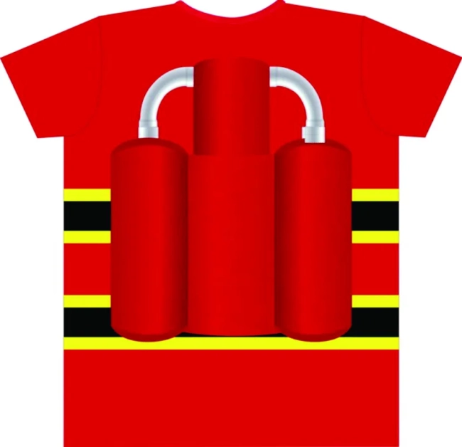 Camiseta Infantil Bombeiro Unissex – Fantasia de Bombeiro para Meninos e Meninas | Ricardo Fantasias