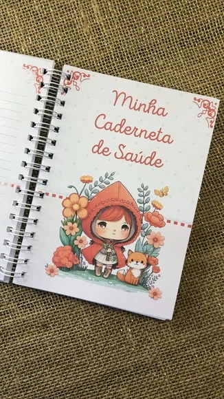 Caderneta de Saúde Personalizada - Chapeuzinho Vermelho