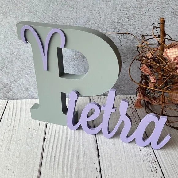 Áries Nome Personalizado Decoração de Quarto Signos