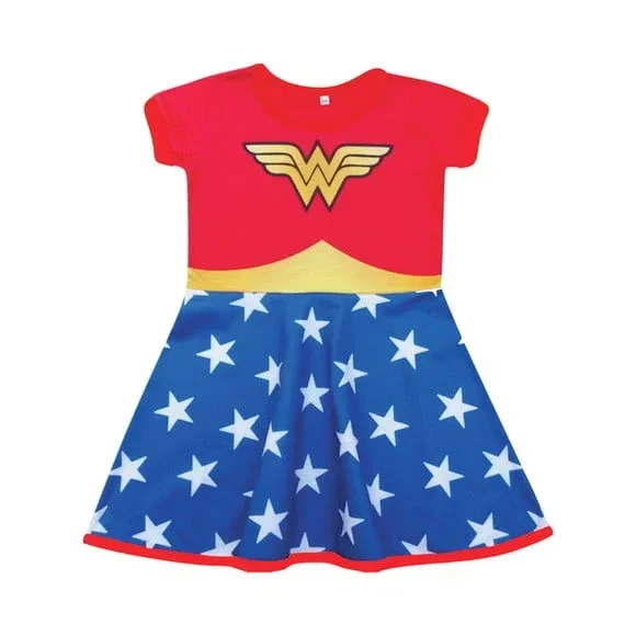 Vestido Infantil Super Heroínas