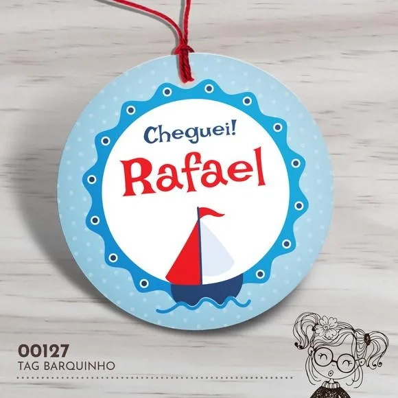 Tag Redonda Barquinho - 00127