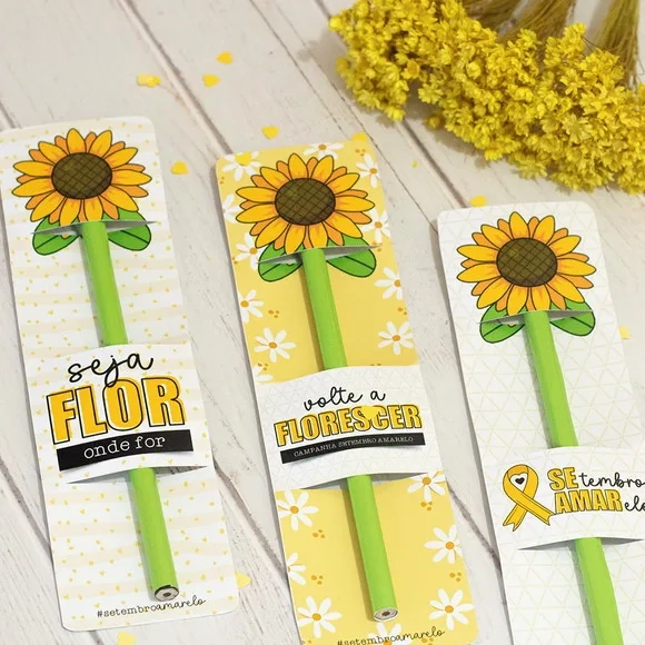 Card com Lápis Setembro Amarelo