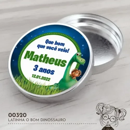 Latinha Adesivada o Bom Dinossauro - 00320