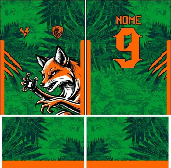 Arte Vetor Camisa Interclasse Raposa 278