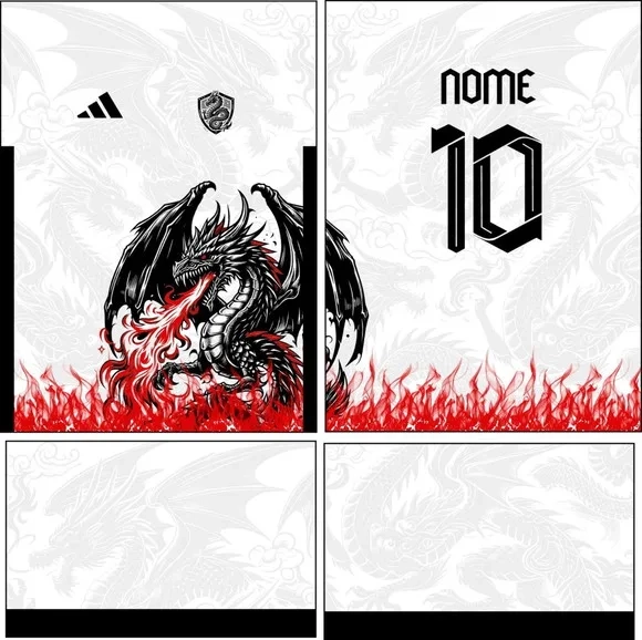 Arte Vetor Camisa Interclasse Dragão 276