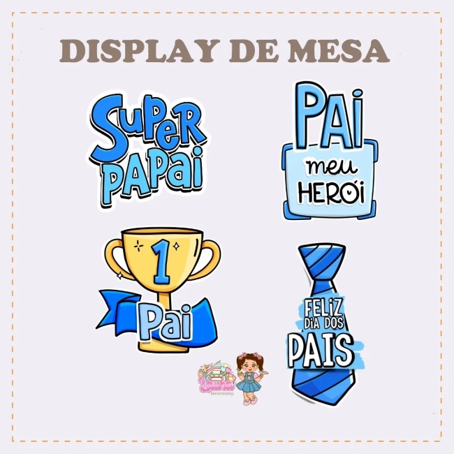 Kit Festa Só Um Bolinho DIA DOS PAIS - Decoração de Festa