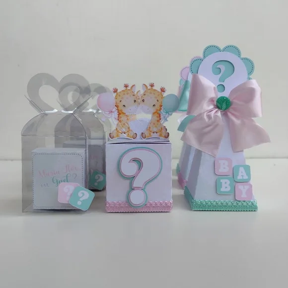 Kit 30 Lembrancinhas Chá Revelação