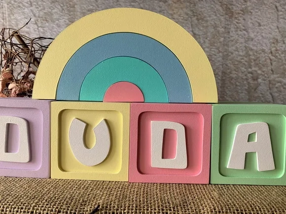 Candy Colors - Cubos 8x8cm + Arco Íris