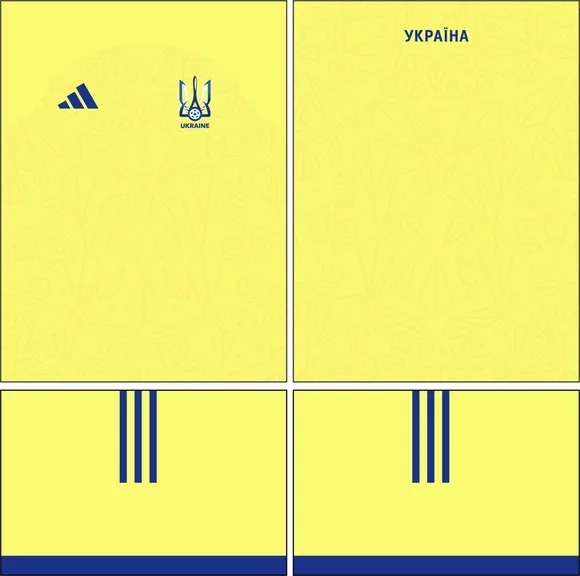 Arte Vetor Camisa Ucrania Home Kit 2026