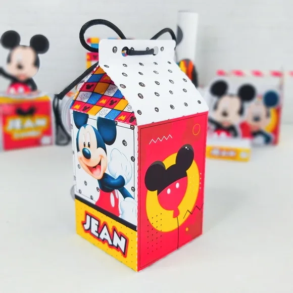 Caixa Milk - Mickey Quadriculado