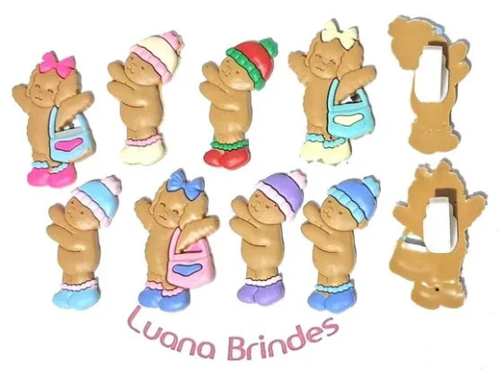 Aplique P/tênis Bobbie Goods 3cm Pacote com 8 Unidades