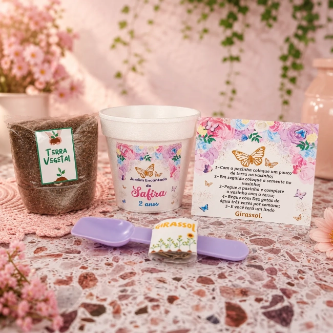 35 unidades Kit Jardinagem Jardim Encantado - Trabalhamos com qualquer tema - Informar tema no chat.
