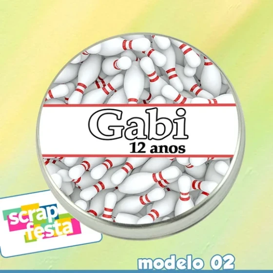 Latinhas Personalizadas Boliche