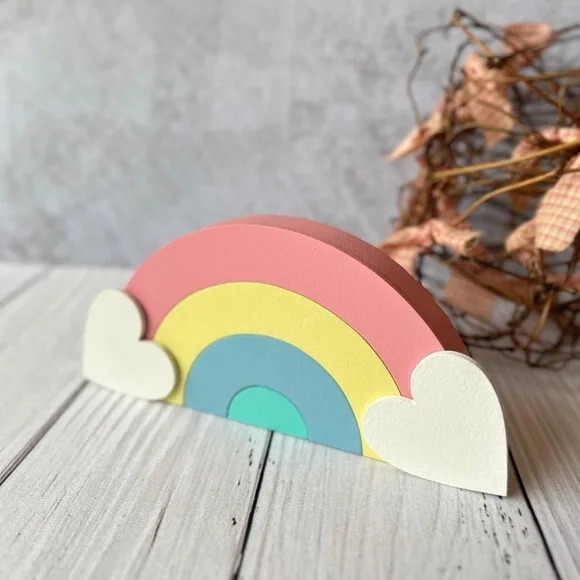 Arco Íris de Mesa Decoração Bebê Chuva de Amor