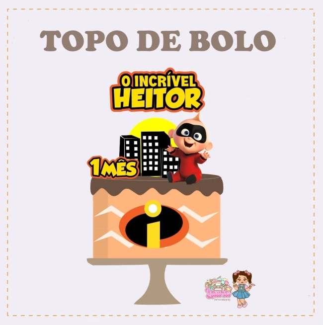Kit Festa Só Um Bolinho ZEZÉ OS INCRIVEIS - Decoração de Festa