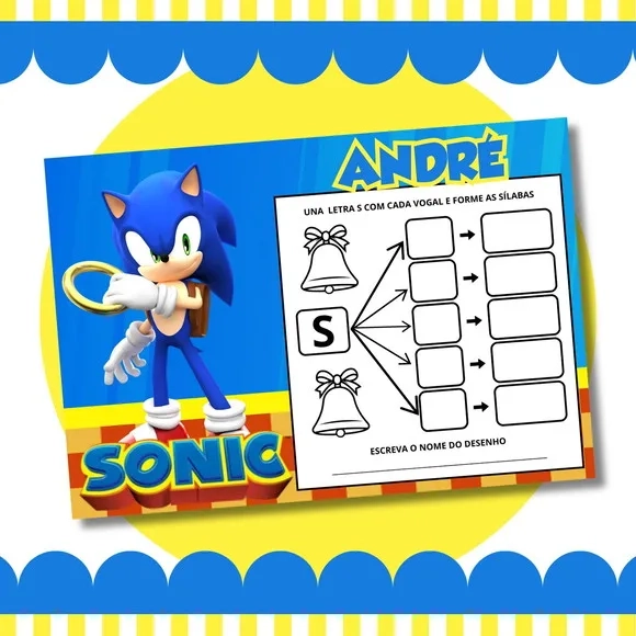 Livro Diversão Sonic