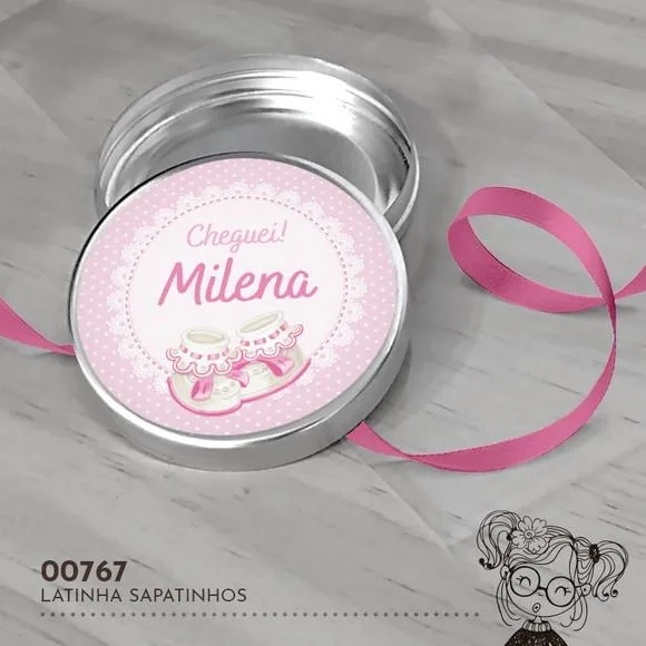Latinha Adesivada Sapatinhos - 00767