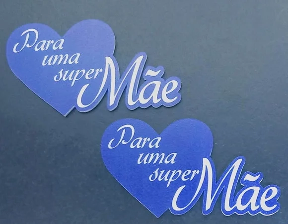 Plaquinha para Uma Super Mãe Acrílico Uv - 3 Unidades