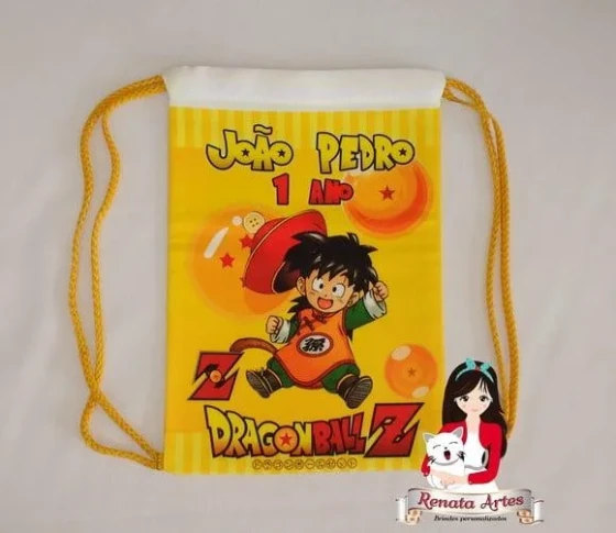 Mochila de Tecido Personalizada Dragon Ball Baby