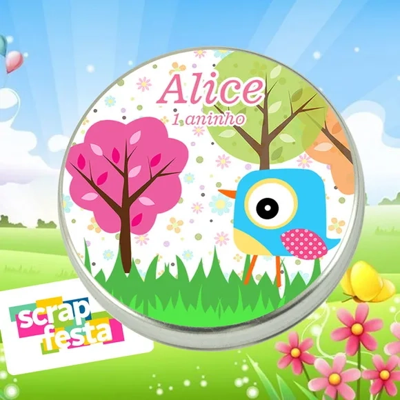 Latinhas Personalizadas Jardim Encantado