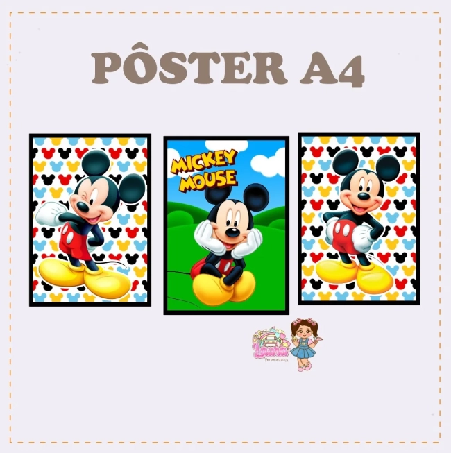 Kit Festa Só Um Bolinho MICKEY - Decoração de Festa