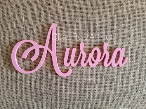 Nome De Parede em MDF
