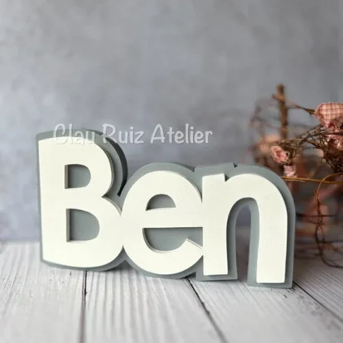 Nomes em Sobreposição Decoração de Bebê