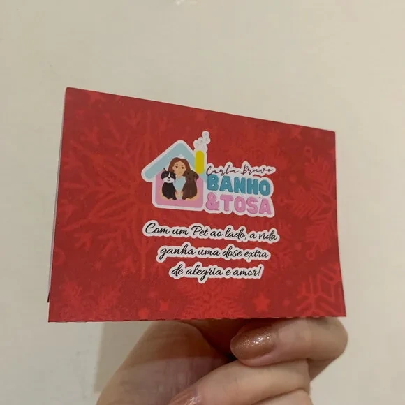 Mini Calendário de Mesa Natal