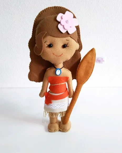 Combo Boneca Moana Lembrança ou Centro de Mesa 10 Peças