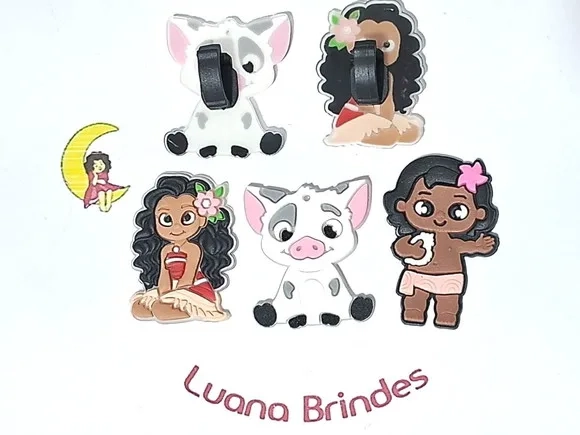 Moana com Adaptador para Tênis Pacote com 6 Unidades
