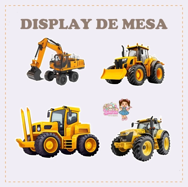 Kit Festa Só Um Bolinho TRATOR - Decoração de Festa