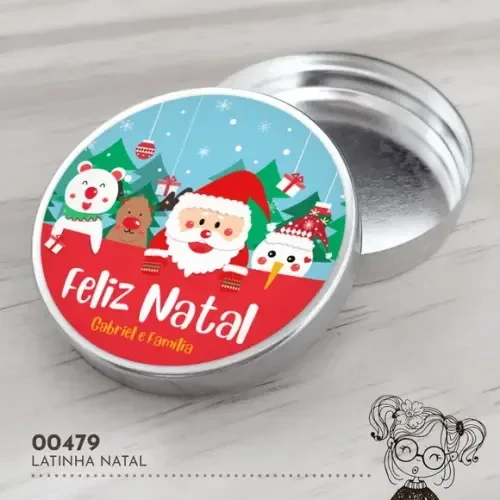 Latinha Adesivada Natal - 00479
