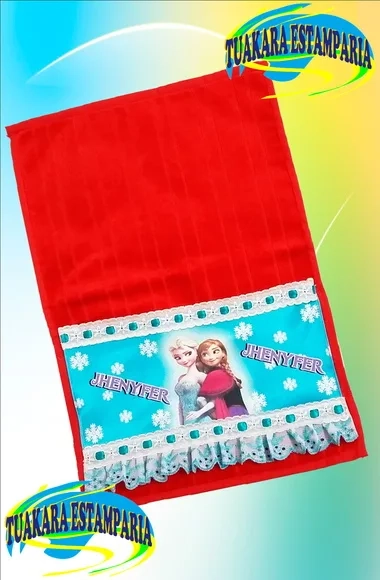 Toalhas para Escola Personalizada com Nome - Kit c/ 2 Unid