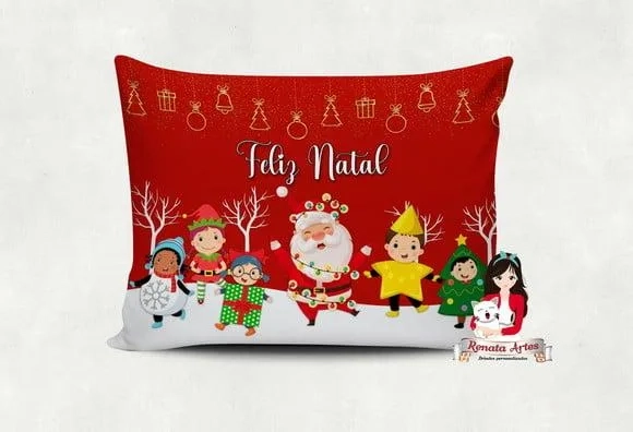 Almofada Personalizada Tema Natal Novo