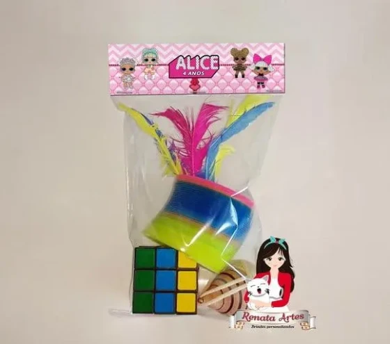 Kit Brinquedos Retrô Tema Lol Surprise Rosa