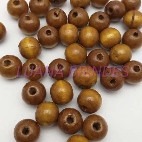 Contas em Madeira - 20mm - Pct c/ 20 Unidades