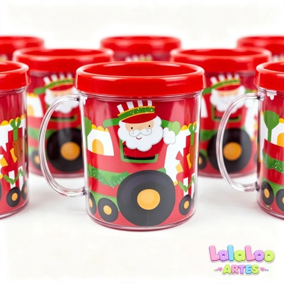 Caneca Natalina Papai Noel | Lembrancinha Presente de Natal