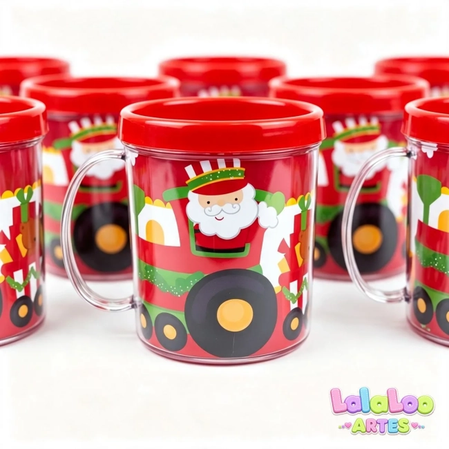 Caneca Natalina Papai Noel | Lembrancinha Presente de Natal