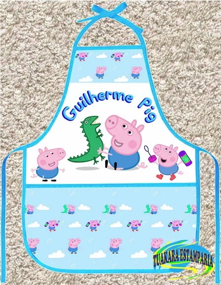 Avental Personalizado Família Pig