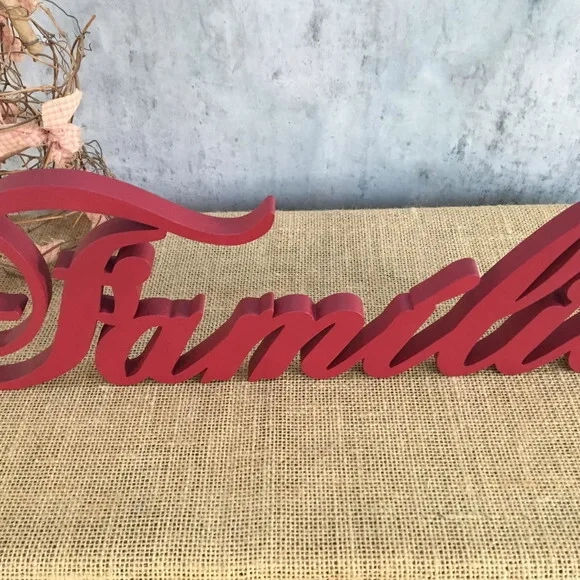FAMÍLIA Palavras Decorativas De MDF