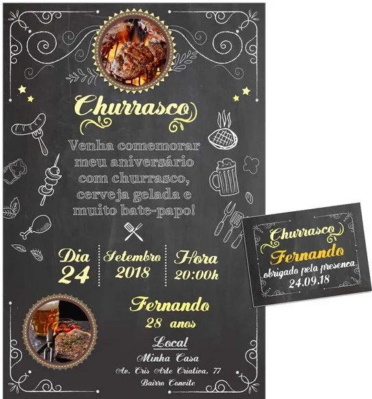 CONVITE DIGITAL C/TAG Churrasco