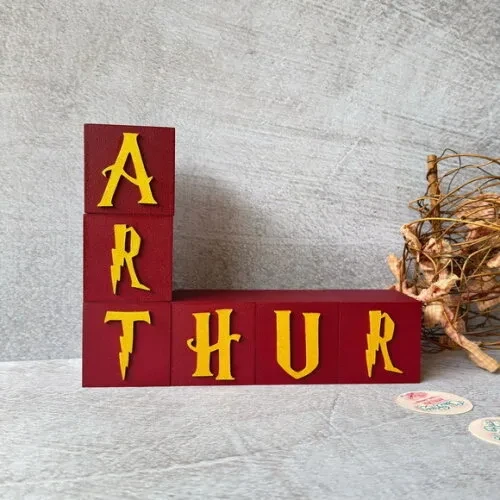 Harry Potter 6x6cm Decor de Festa Infantil Quarto de Bebê