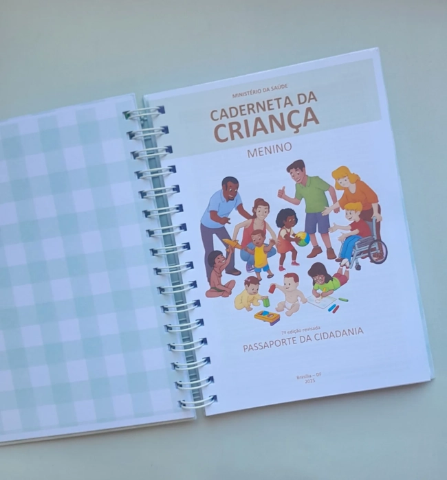 Caderneta de Saúde Vacinação do Bebê - Escolha a Capa