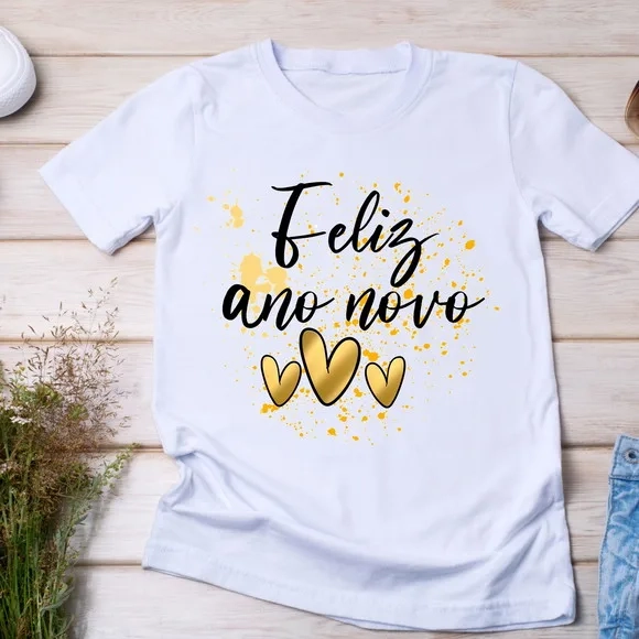 Camiseta Reveillon Feliz Ano Novo