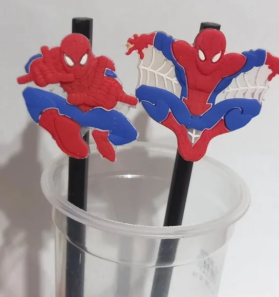 Lápis C/ponteiras Homem Aranha Emborrachado -pct C/4 Uni